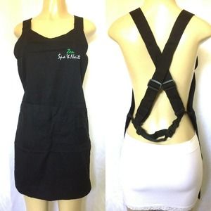 NEW Zen Spa Nails Apron Black hairdresser Black Salon Beauty